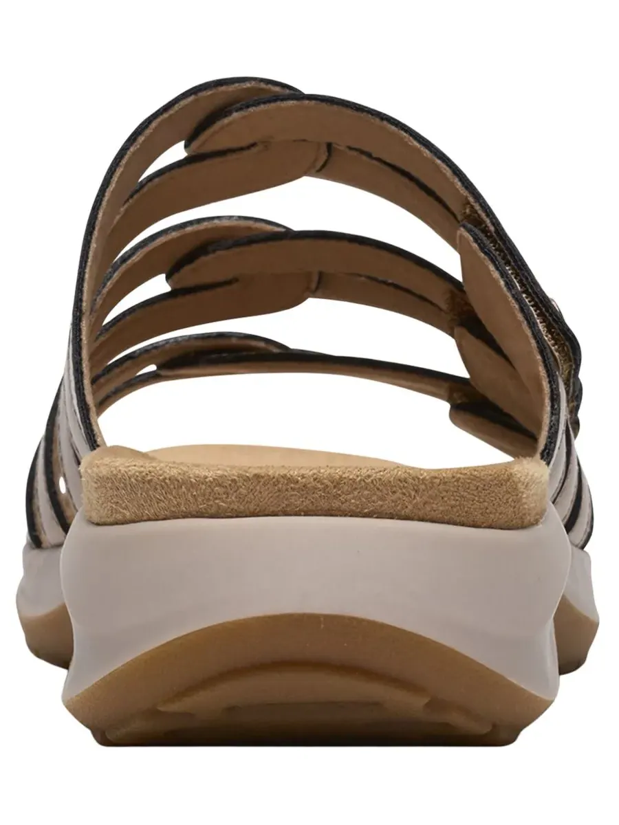 Сандалии женские Clarks Maelynn Abby, кожаные — изображение 3 из 7, золотистый