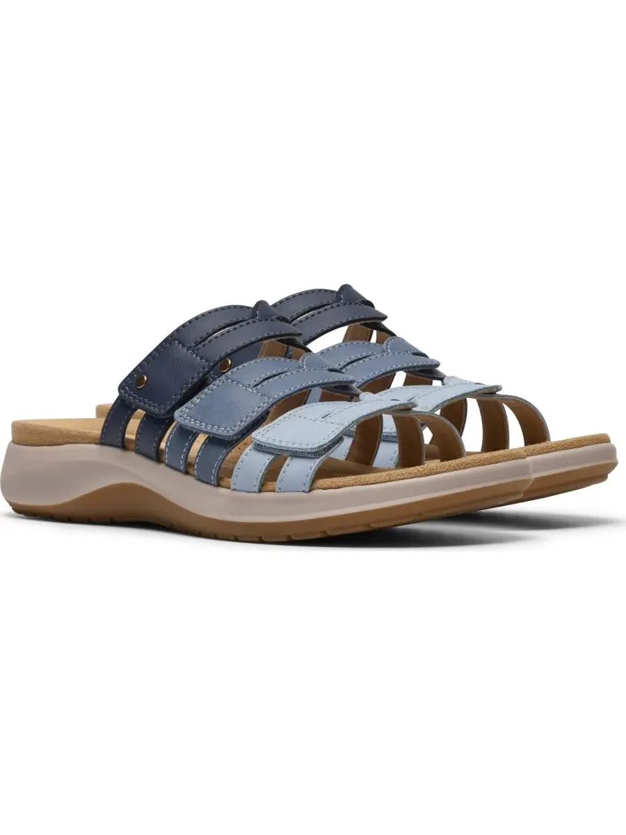Сандалии женские Clarks Maelynn Abby, темно-синие, кожаные — изображение 1 из 7, темно-синий