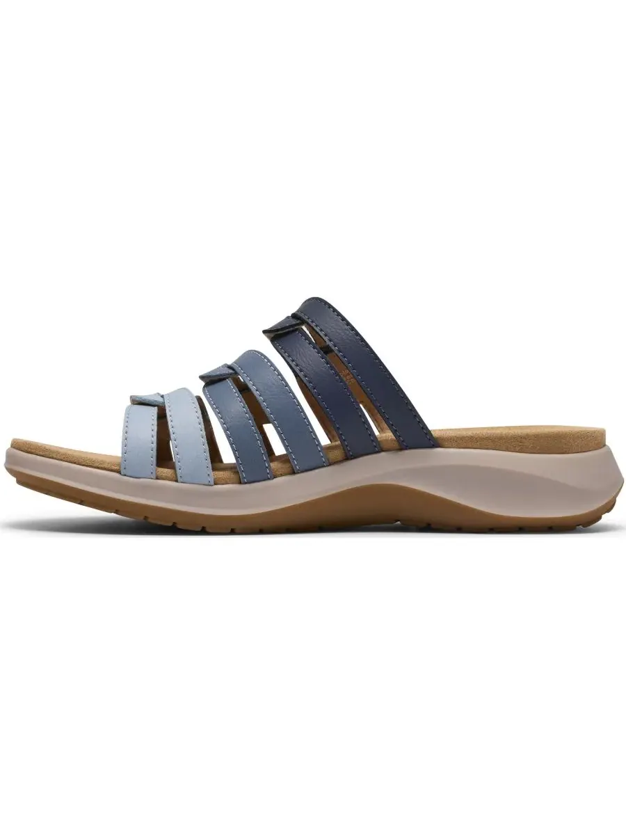 Сандалии женские Clarks Maelynn Abby, темно-синие, кожаные — изображение 6 из 7, темно-синий