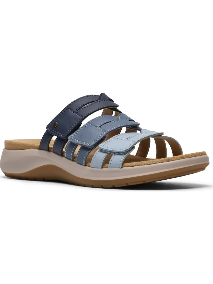 Сандалии женские Clarks Maelynn Abby, темно-синие, кожаные — изображение 7 из 7, темно-синий