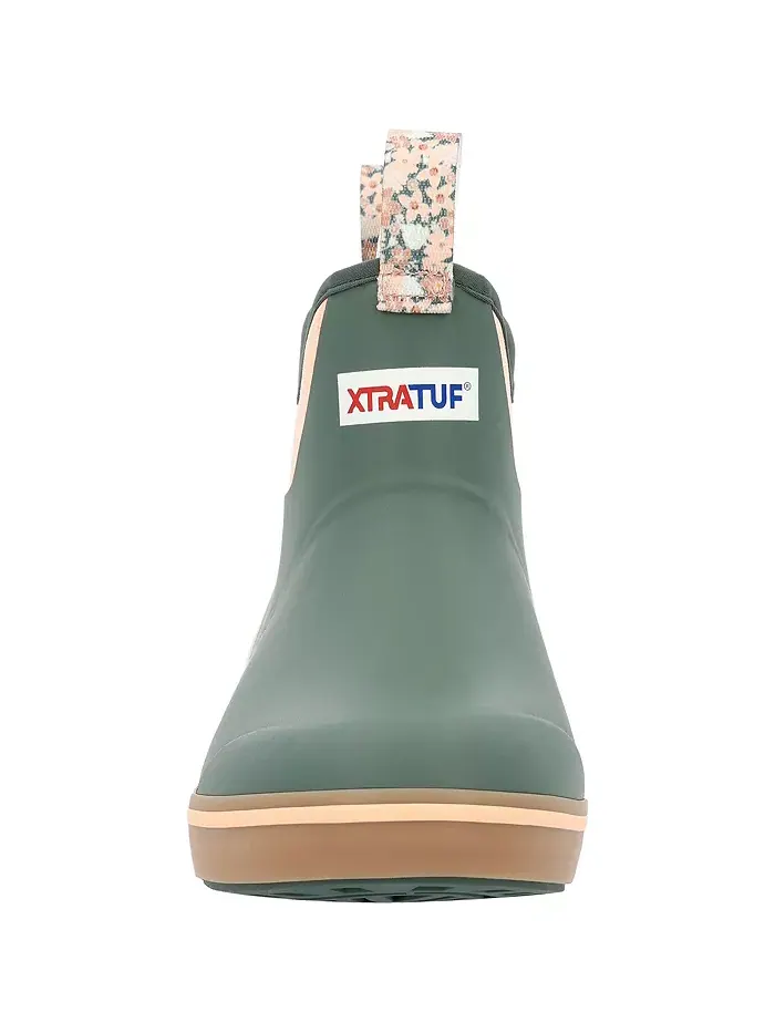 Женские 6-дюймовые ботильоны для палубы XTRATUF — изображение 3 из 7, зеленый