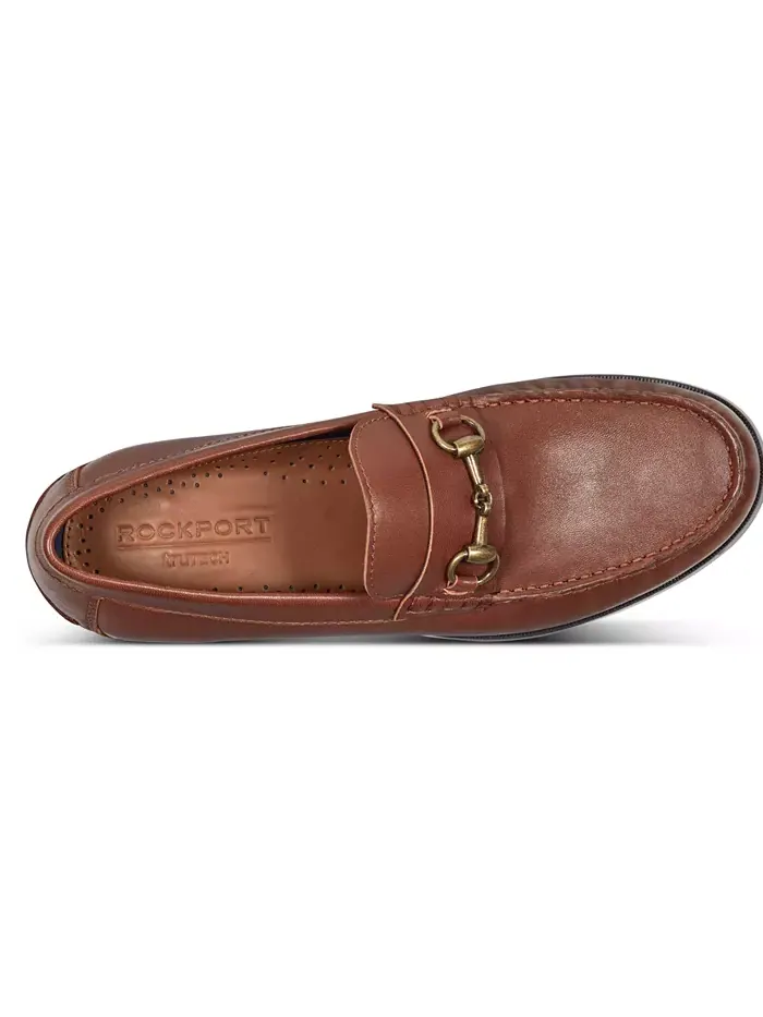 Мужские белые классические лоферы с пряжкой на подкладке Rockport — изображение 3 из 5, коричневый