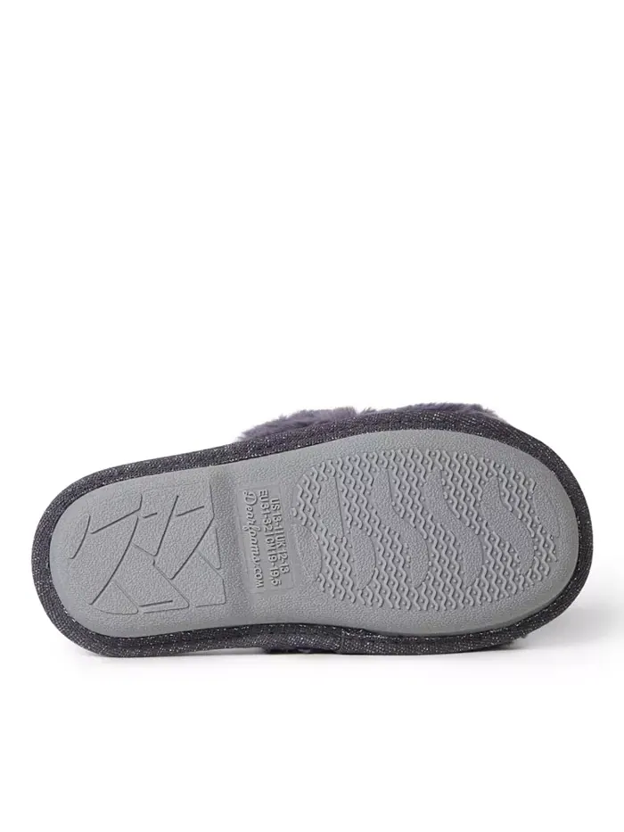 Детские тапочки Lana Fuzzy Slide - Babe Squad Dearfoams — изображение 4 из 5, фиолетовый
