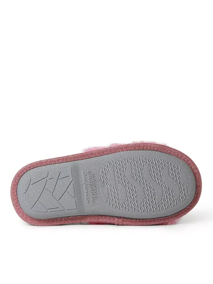 Детские тапочки Lana Fuzzy Slide - Babe Squad Dearfoams — изображение 4 из 5, белый
