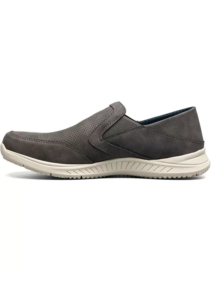 Мужские ботинки Conway Ez Moc Toe Slip On Nunn Bush — изображение 8 из 8, темно-серый