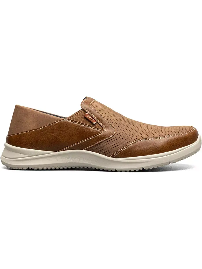 Мужские ботинки Conway Ez Moc Toe Slip On Nunn Bush — изображение 2 из 7, бежевый мульти