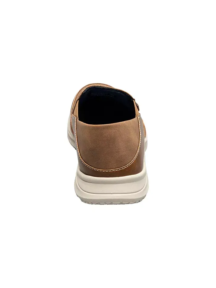 Мужские ботинки Conway Ez Moc Toe Slip On Nunn Bush — изображение 3 из 7, бежевый мульти