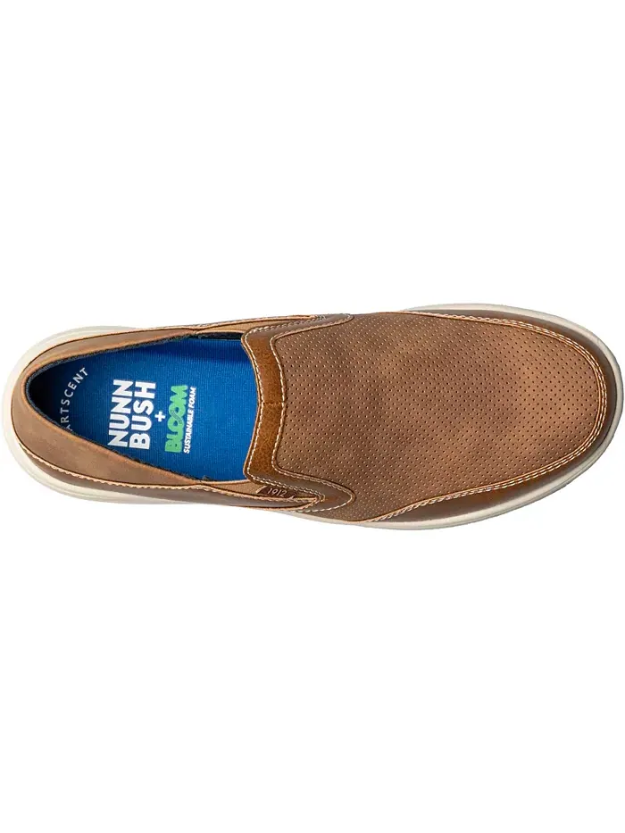 Мужские ботинки Conway Ez Moc Toe Slip On Nunn Bush — изображение 4 из 7, бежевый мульти