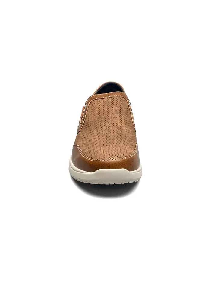 Мужские ботинки Conway Ez Moc Toe Slip On Nunn Bush — изображение 6 из 7, бежевый мульти