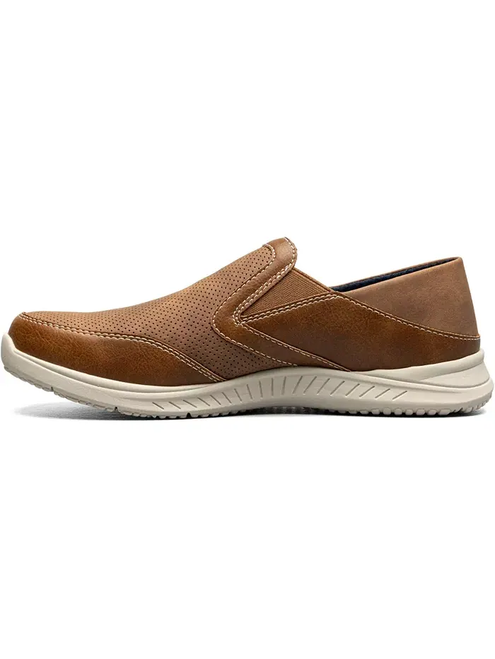 Мужские ботинки Conway Ez Moc Toe Slip On Nunn Bush — изображение 7 из 7, бежевый мульти