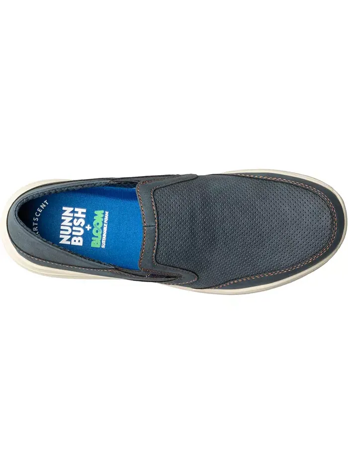 Мужские ботинки Conway Ez Moc Toe Slip On Nunn Bush — изображение 4 из 7, темно-синий мульти