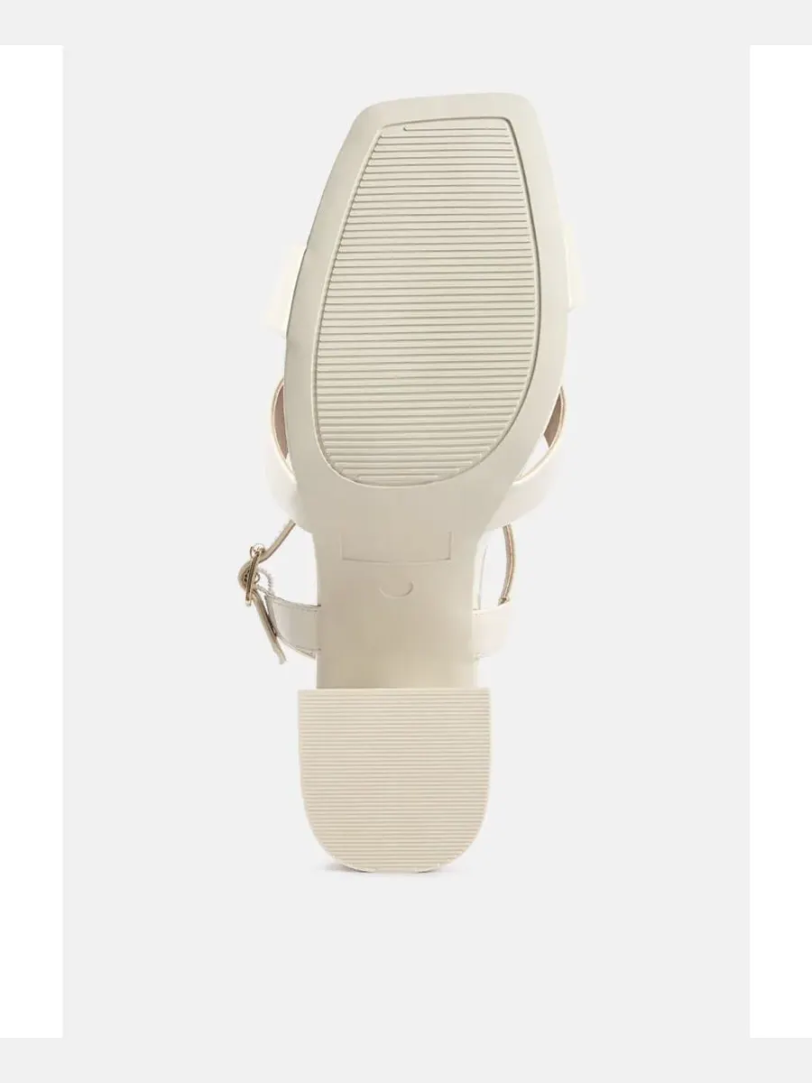 Женские сандалии Baxter Criss Cross Block London Rag — изображение 5 из 5, светлый бежевый