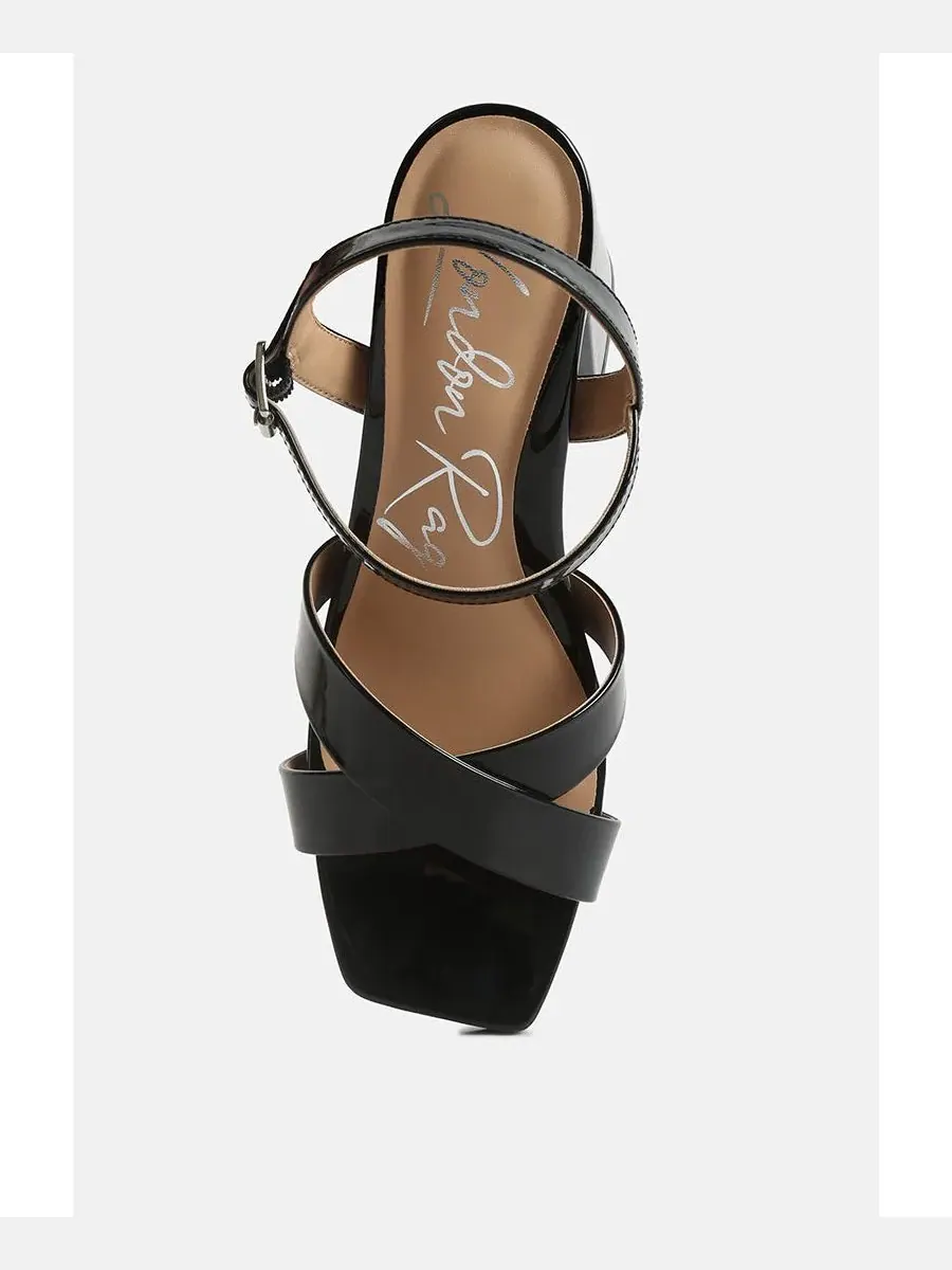 Женские сандалии Baxter Criss Cross Block London Rag — изображение 4 из 5, черный