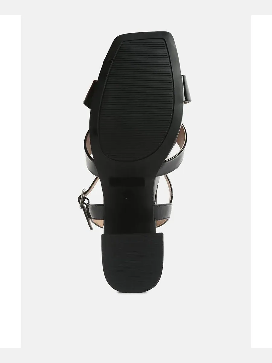 Женские сандалии Baxter Criss Cross Block London Rag — изображение 5 из 5, черный