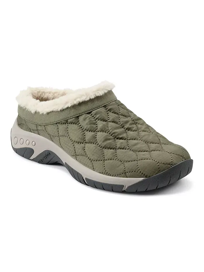 Женские мюли Wimmy Cozy с водоотталкивающей пропиткой Easy Spirit — изображение 1 из 5, оливковый зеленый