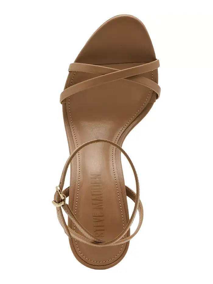Женские босоножки Jypsey на высоком каблуке с ремешками Steve Madden — изображение 4 из 5, бежевый
