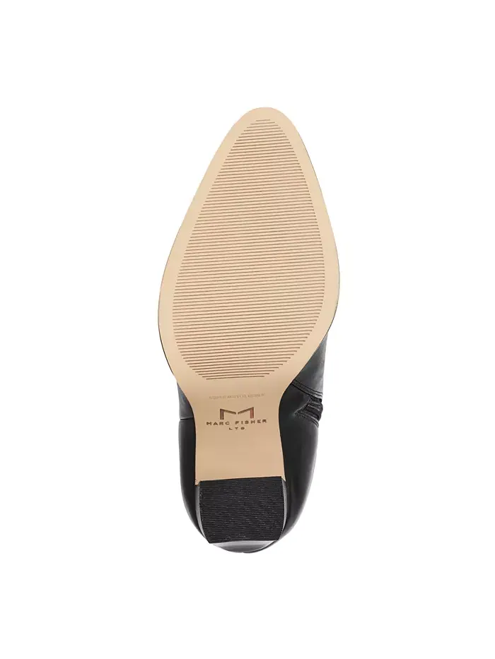 Женские сапоги Lannie Wide Calf на блочном каблуке Marc Fisher LTD — изображение 5 из 5, черный
