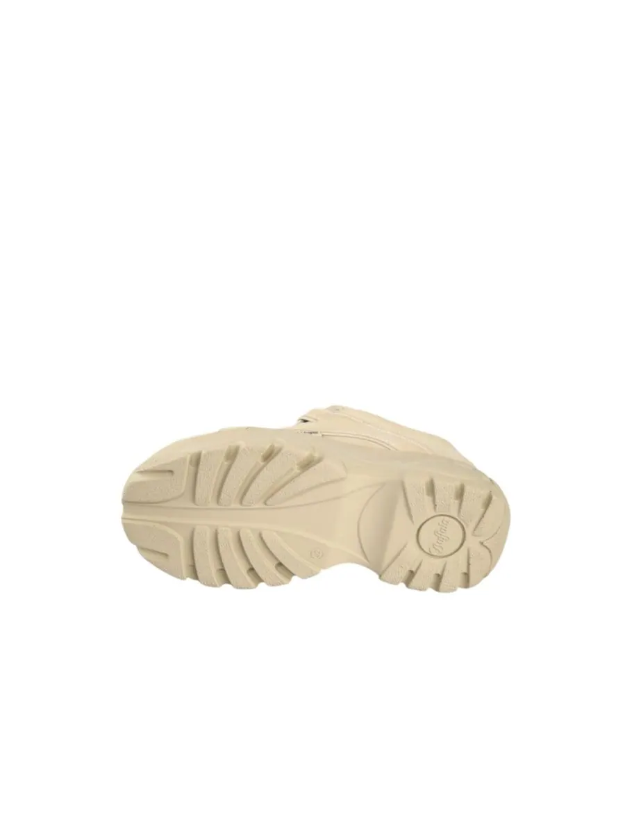 Классические женские низкие кожаные кроссовки Buffalo Boots — изображение 6 из 6, бежевый