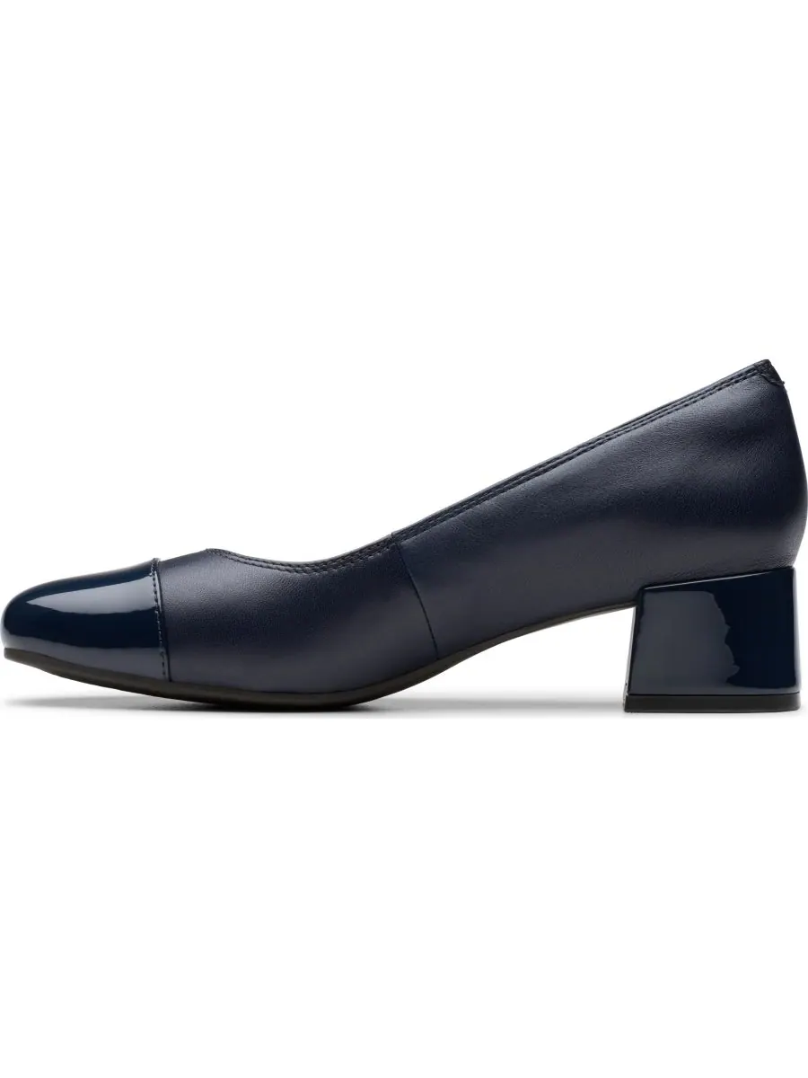 Слипоны женские Clarks Iridessa May, кожаные — изображение 5 из 5, темно-синий