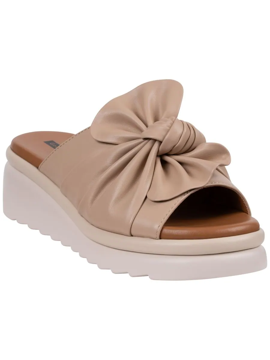 Женские сандалии на танкетке Harlow Bow GC Shoes — изображение 1 из 5, нудовый