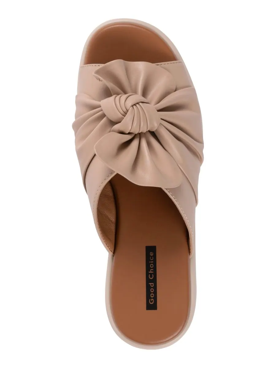 Женские сандалии на танкетке Harlow Bow GC Shoes — изображение 4 из 5, нудовый