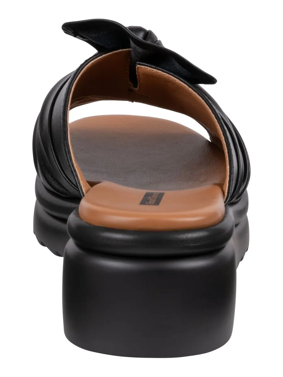 Женские сандалии на танкетке Harlow Bow GC Shoes — изображение 3 из 5, черный