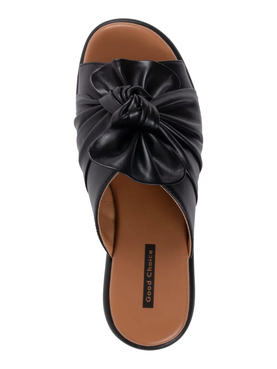 Женские сандалии на танкетке Harlow Bow GC Shoes — изображение 4 из 5, черный