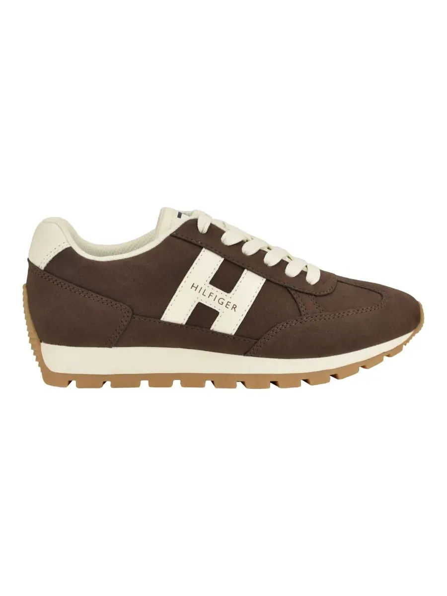 Женские кроссовки Hatina на толстой подошве со шнуровкой Tommy Hilfiger — изображение 2 из 5, коричневый