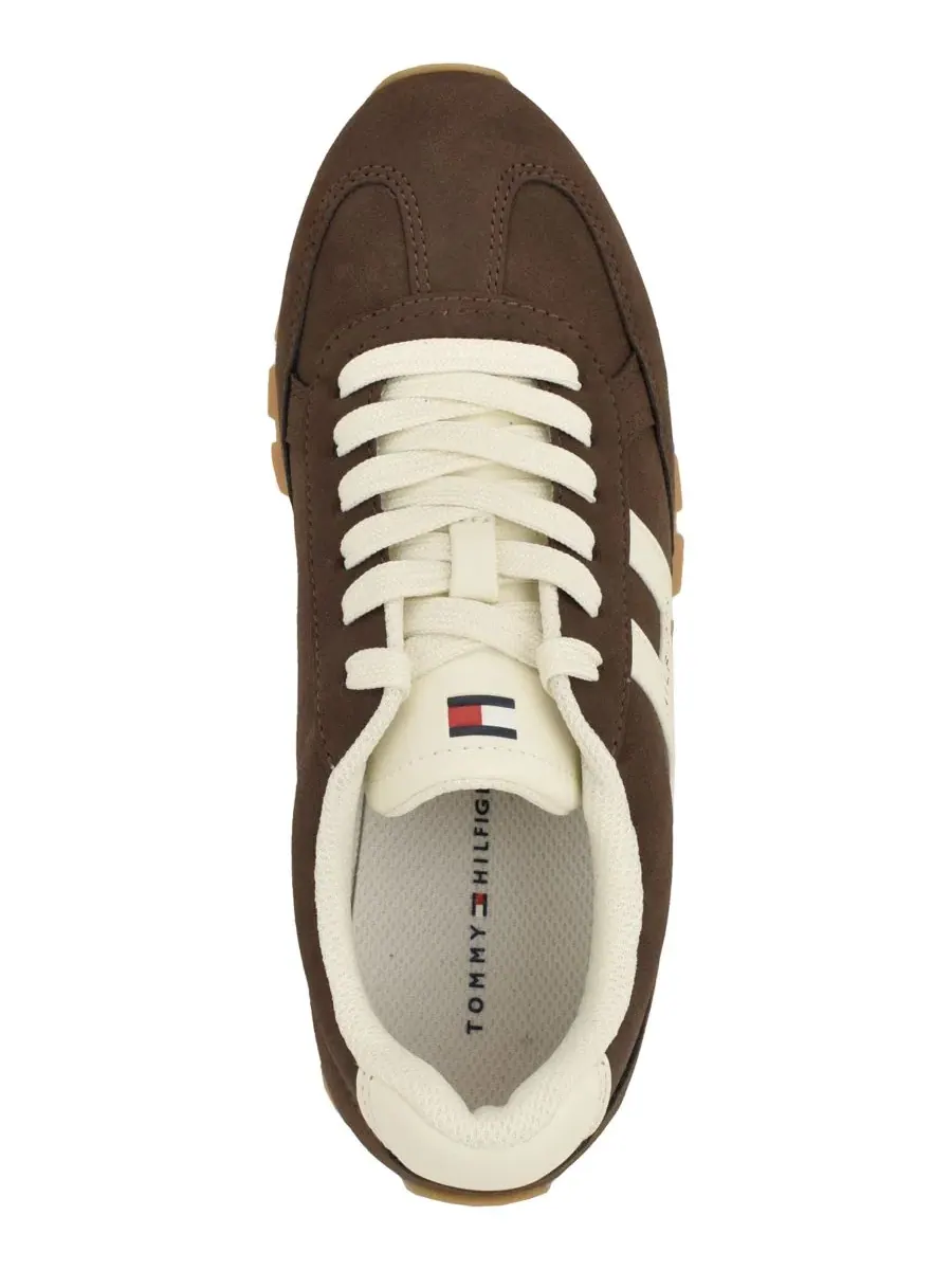 Женские кроссовки Hatina на толстой подошве со шнуровкой Tommy Hilfiger — изображение 4 из 5, коричневый