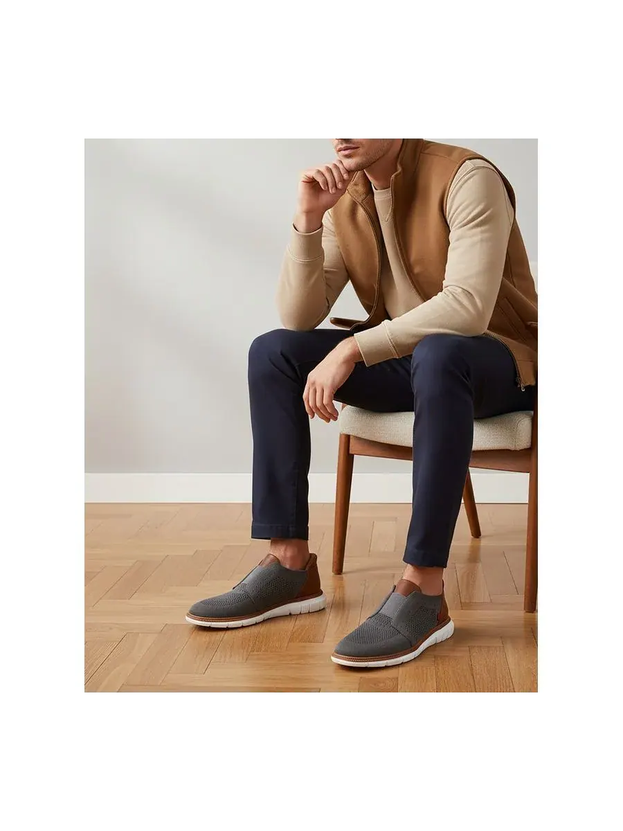 Мужские легкие сетчатые оксфорды South Street с технологией Hands-Free Slip On Marc Joseph New York — изображение 2 из 5