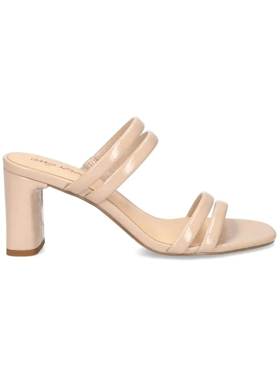 Босоножки на каблуке Jemma Easy Street, Nude Crinkled Patent — изображение 2 из 7, бежевый