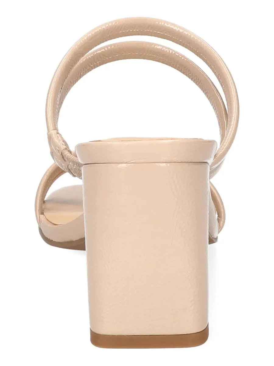 Босоножки на каблуке Jemma Easy Street, Nude Crinkled Patent — изображение 3 из 7, бежевый