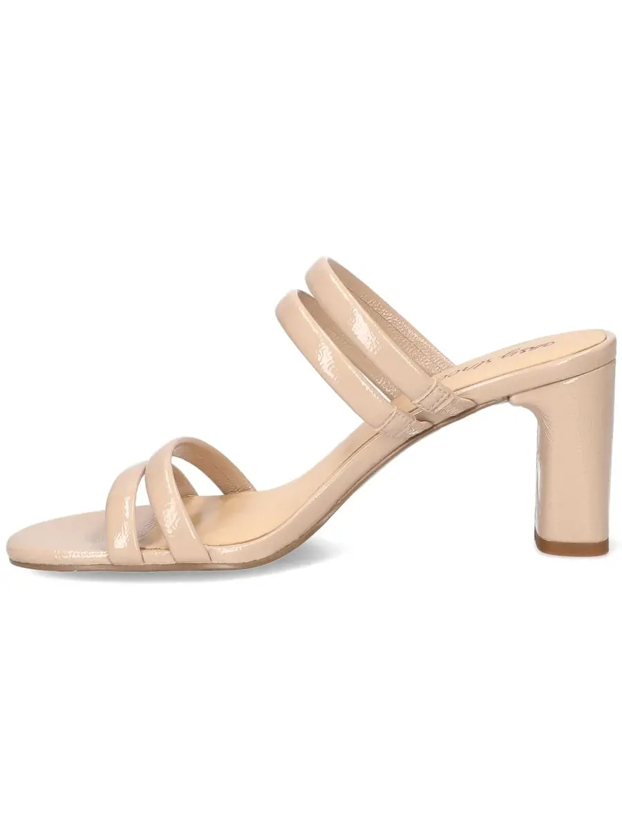 Босоножки на каблуке Jemma Easy Street, Nude Crinkled Patent — изображение 6 из 7, бежевый