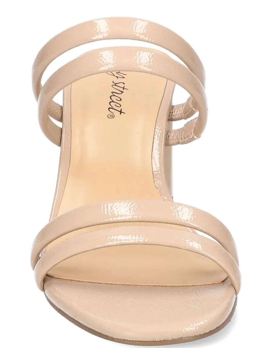Босоножки на каблуке Jemma Easy Street, Nude Crinkled Patent — изображение 7 из 7, бежевый