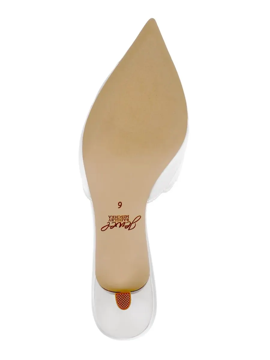 Jewel Badgley Mischka Женские вечерние мюли Palmer Slip-On — изображение 5 из 5, слоновая кость