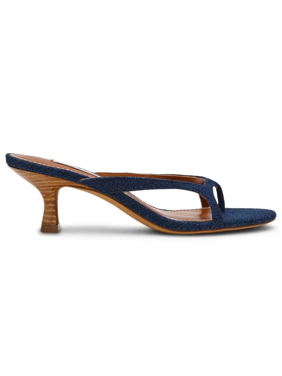 Женские босоножки Brienna на невысоком каблуке с ремешками Steve Madden — изображение 2 из 6, темный джинсовый синий