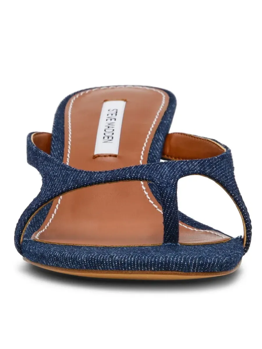 Женские босоножки Brienna на невысоком каблуке с ремешками Steve Madden — изображение 6 из 6, темный джинсовый синий