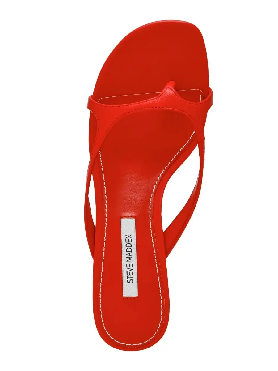 Женские босоножки Brienna на невысоком каблуке с ремешками Steve Madden — изображение 4 из 6, красный