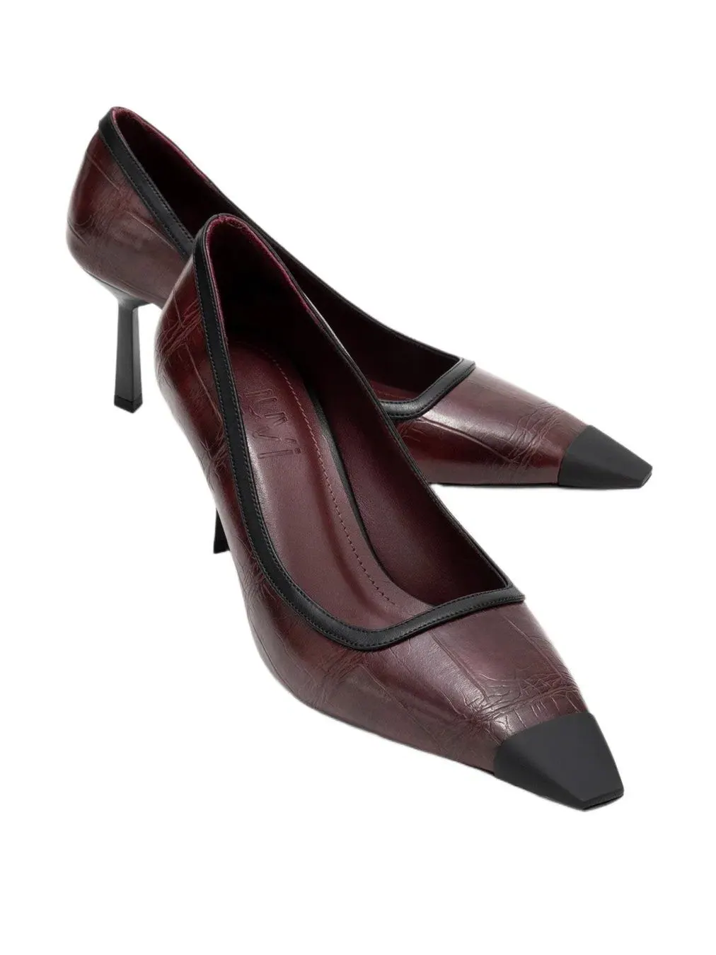 Женские туфли-лодочки Rona с острым носком Prologue Shoes — изображение 2 из 6, бордовый