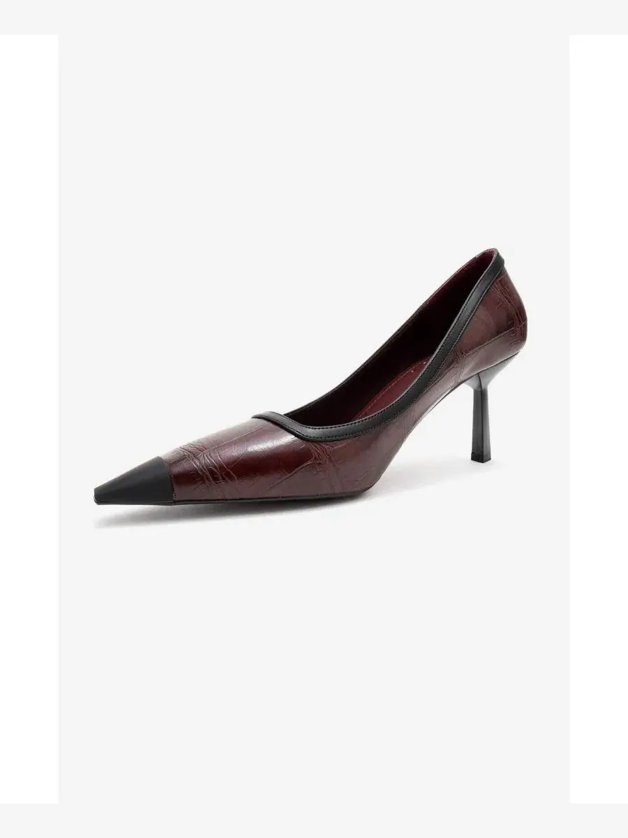 Женские туфли-лодочки Rona с острым носком Prologue Shoes — изображение 4 из 6, бордовый