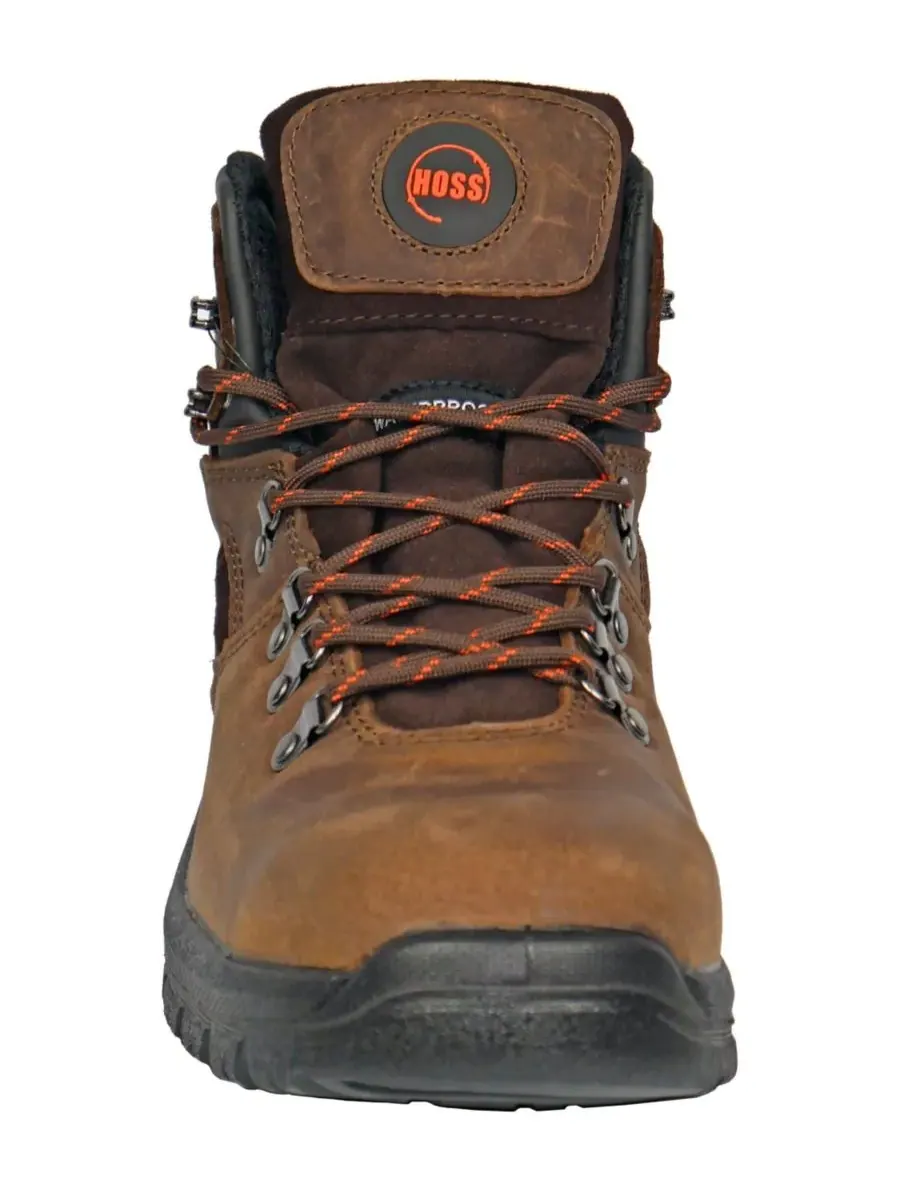 Мужские рабочие ботинки Adam высотой 6 дюймов со стальным носком Hoss Boot Company — изображение 4 из 6, коричневый