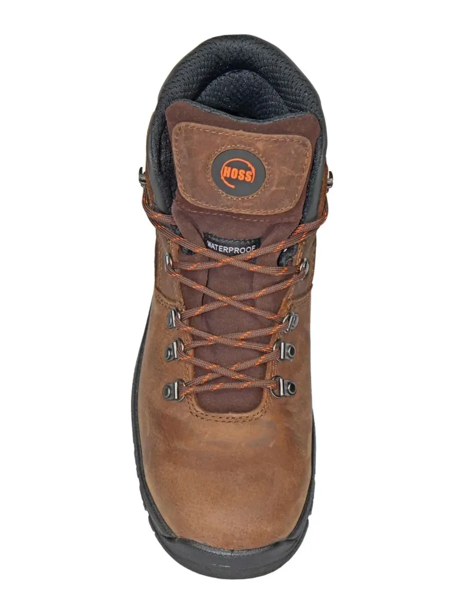 Мужские рабочие ботинки Adam высотой 6 дюймов со стальным носком Hoss Boot Company — изображение 6 из 6, коричневый