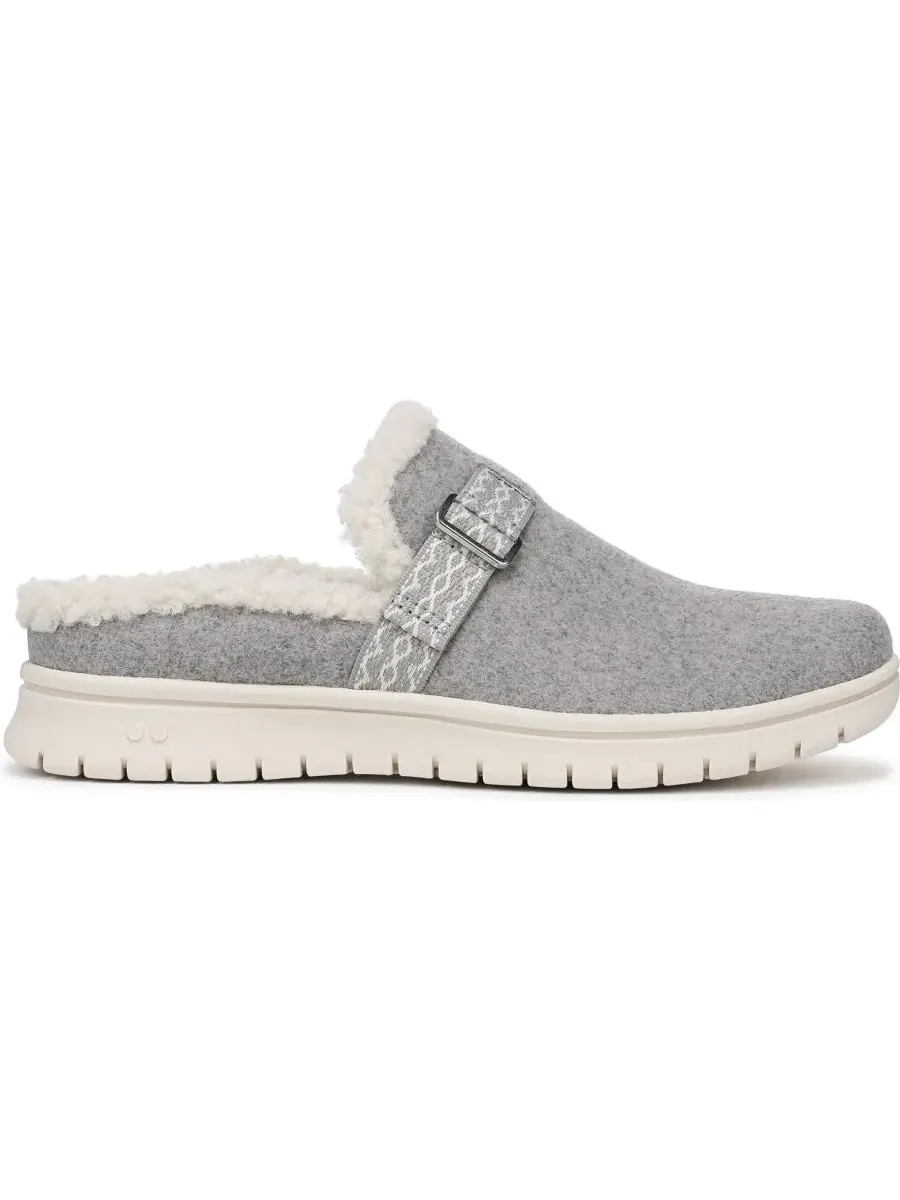 Мюли без каблука с круглым мысом Paloma Grey Woven Ryka — изображение 2 из 5, серый