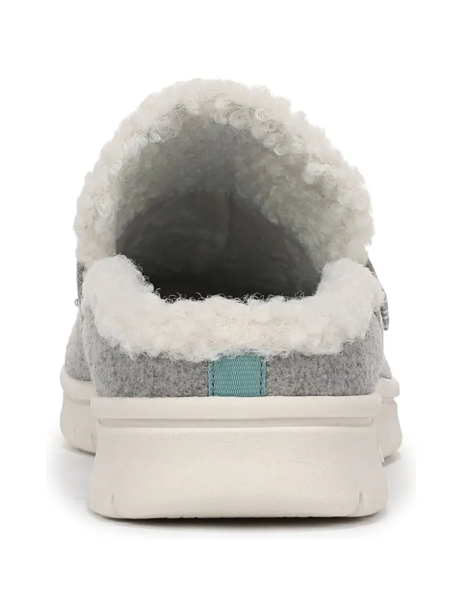 Мюли без каблука с круглым мысом Paloma Grey Woven Ryka — изображение 3 из 5, серый