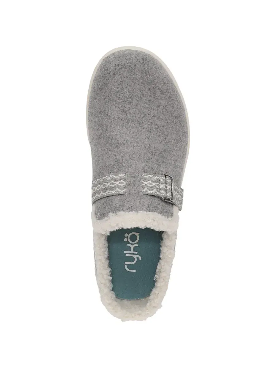Мюли без каблука с круглым мысом Paloma Grey Woven Ryka — изображение 4 из 5, серый