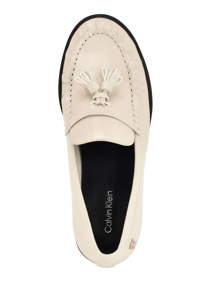 Лоферы Mirella Scrunched Tassel Penny Calvin Klein — изображение 4 из 5, белый