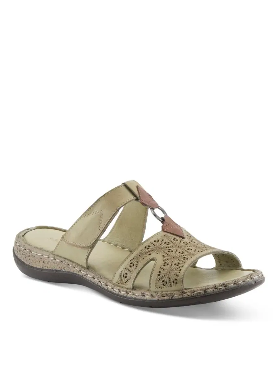 Женские сандалии Virelle с дышащим кожаным верхом Spring Step — изображение 1 из 6, зеленый