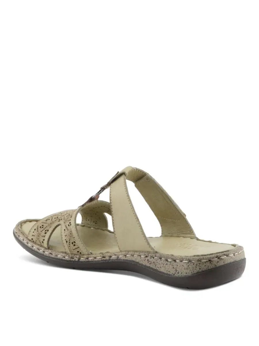 Женские сандалии Virelle с дышащим кожаным верхом Spring Step — изображение 6 из 6, зеленый
