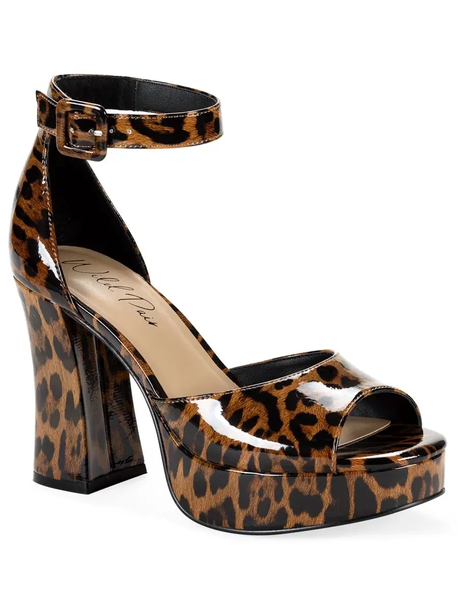 Босоножки на платформе и каблуке Katjaa Wild Pair, Aria Leopard