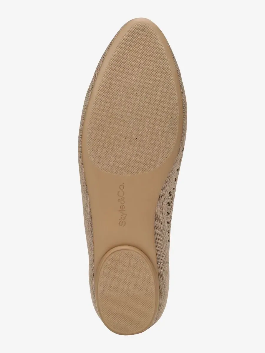 Женские балетки Tammyy Open Knit Slip-On Flats Style & Co — изображение 7 из 10, коричневый